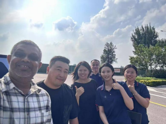 Client factory tour group photo